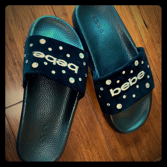 bebe Other - Black Jewel Bebe Slides